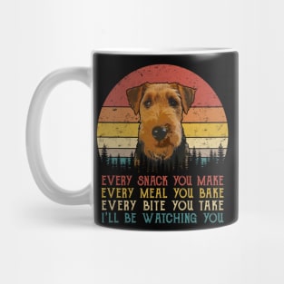 Vintage Every Snack You Make Every Meal You Bake Welsh Terrier Mug